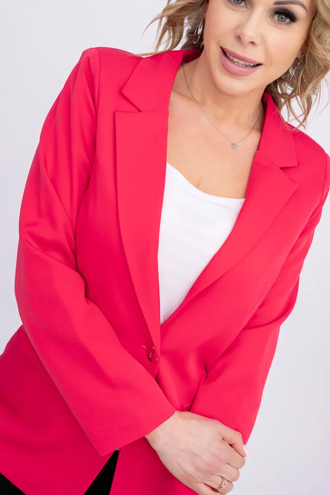 Damskie Polski Koralowo różowa Marynarka BEGOSTO
