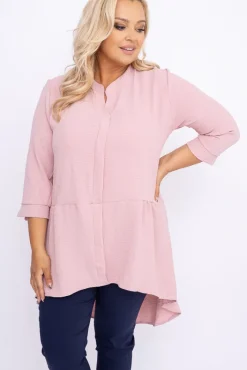 Damskie Polski Koszula AGILE Brudny Róż