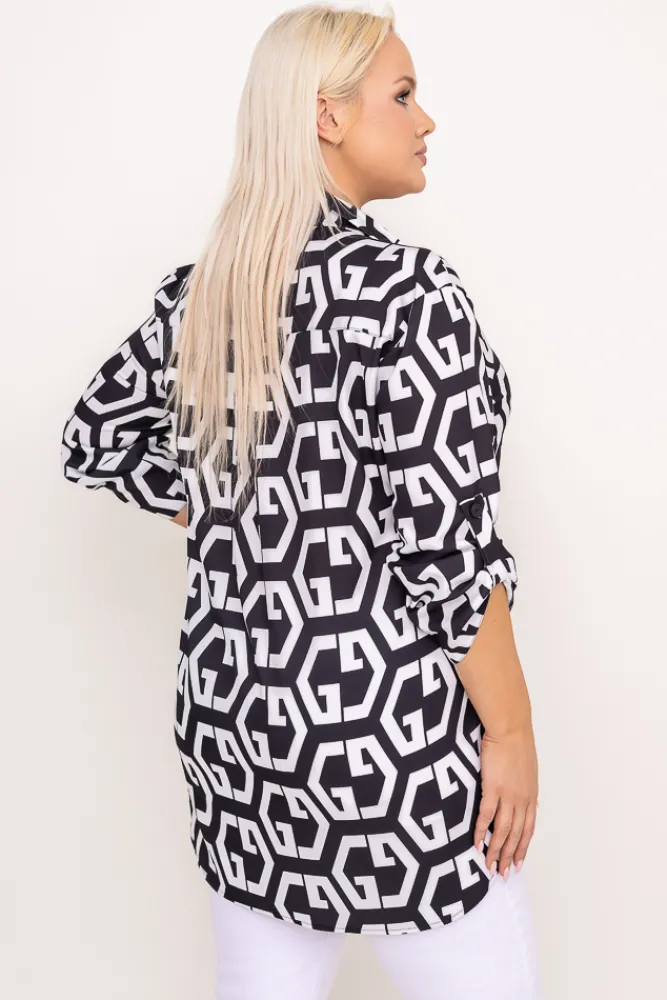 Damskie Polski Koszula HANZI Wzór 6