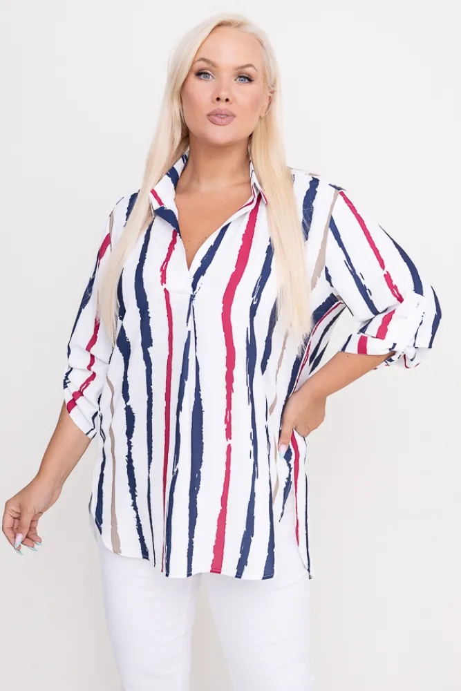 Damskie Polski Koszula HANZI Wzór 7