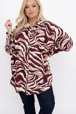 Damskie Włoski Koszula LUMINO Wzór 4