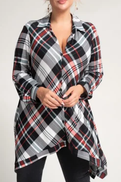 Damskie Polski Koszula w kratę ORUNIO