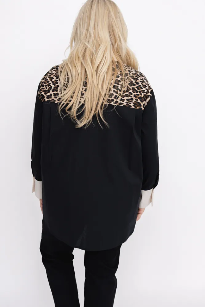 Damskie Włoski Koszula w panterkę XIRIEN