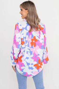 Damskie Polski Koszula z bufiastymi rękawami KAMI Wzór 3