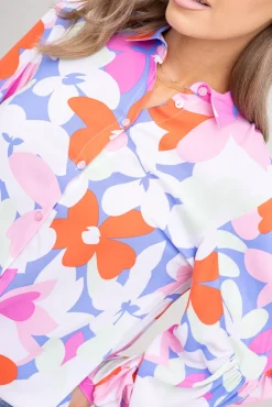 Damskie Polski Koszula z bufiastymi rękawami KAMI Wzór 3