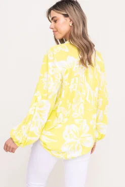 Damskie Polski Koszula z bufiastymi rękawami KAMI Wzór 1