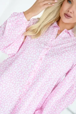 Damskie Polski Koszula z bufiastymi rękawami KAMI Wzór 11