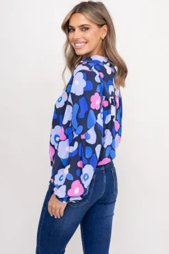 Damskie Polski Koszula z bufiastymi rękawami KAMI Wzór 6