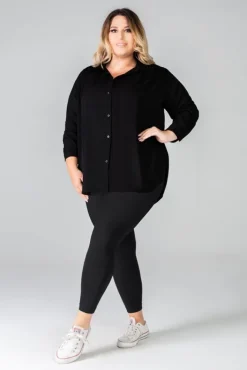 Polski Legginsy Queen Size Luiza 120 DEN Short Onyx 8