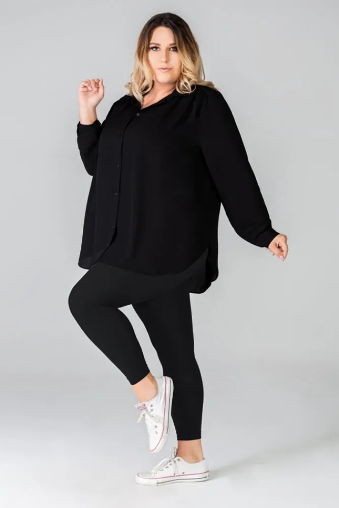 Polski Legginsy Queen Size Luiza 120 DEN Short Onyx 8