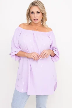 Damskie Polski Liliowa Bluzka KENTUZI