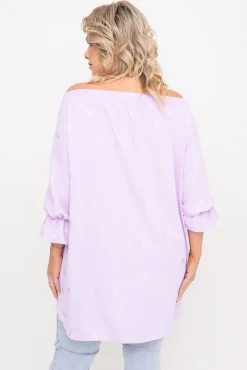 Damskie Polski Liliowa Bluzka KENTUZI