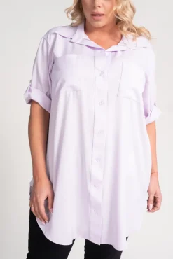 Damskie Włoski Liliowa Koszula SIRIN
