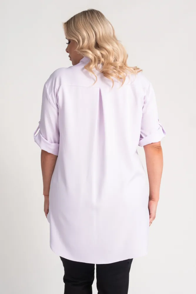 Damskie Włoski Liliowa Koszula SIRIN