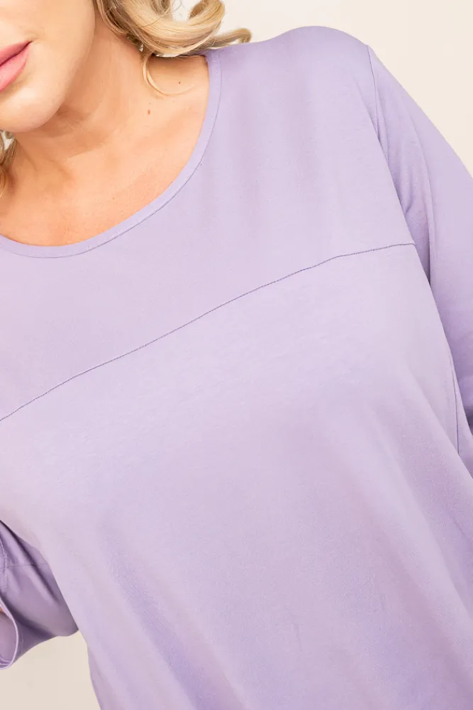 Polski Liliowa Sukienka BALIN