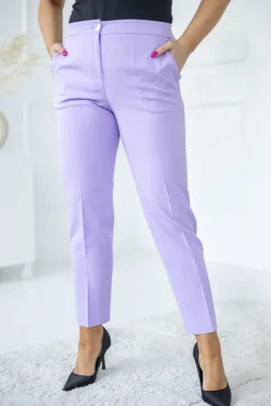 Damskie Polski Liliowe Spodnie garniturowe TENZI