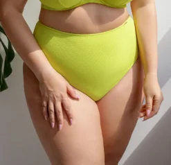 Polski Limonkowe Figi od stroju kąpielowego LEMON Wysoki Stan