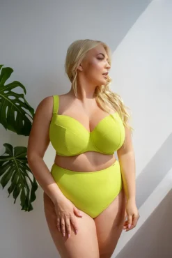 Polski Limonkowe Figi od stroju kąpielowego LEMON Wysoki Stan