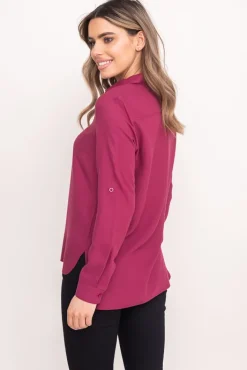 Damskie Polski Śliwkowa Koszula TYENA