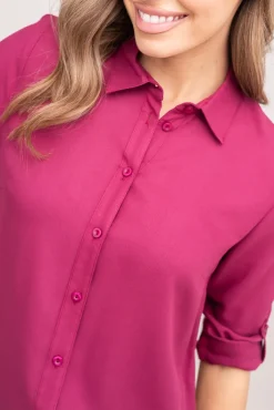 Damskie Polski Śliwkowa Koszula TYENA