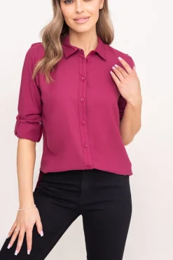 Damskie Polski Śliwkowa Koszula TYENA