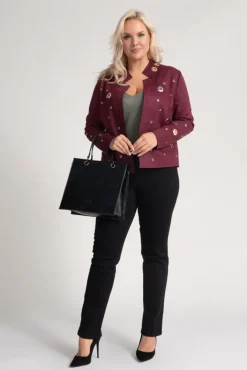 Damskie Polski Śliwkowa Marynarka MILIS