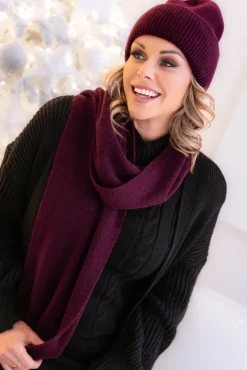 Śliwkowy Komplet zimowy FENSORI