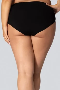 Polski Majtki wyszczuplające MID-WAISTED SMOOTHWEAR ONYX