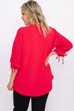 Damskie Polski Malinowa Bluzka CRYNO