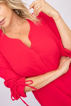 Damskie Polski Malinowa Bluzka CRYNO