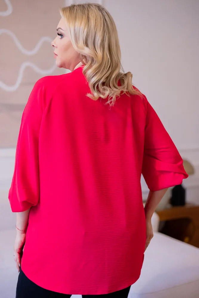 Damskie Polski Malinowa Koszula KERI