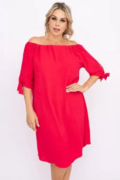 Polski Malinowa Sukienka ROSINA