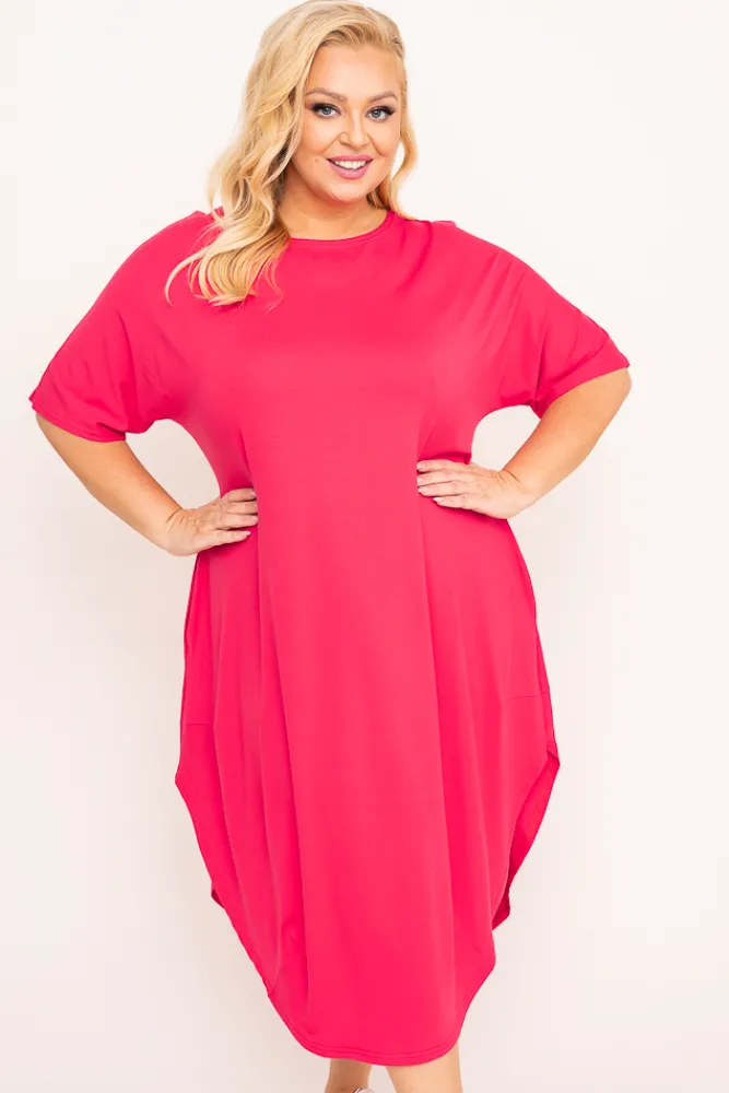 Polski Malinowa Sukienka SPINER