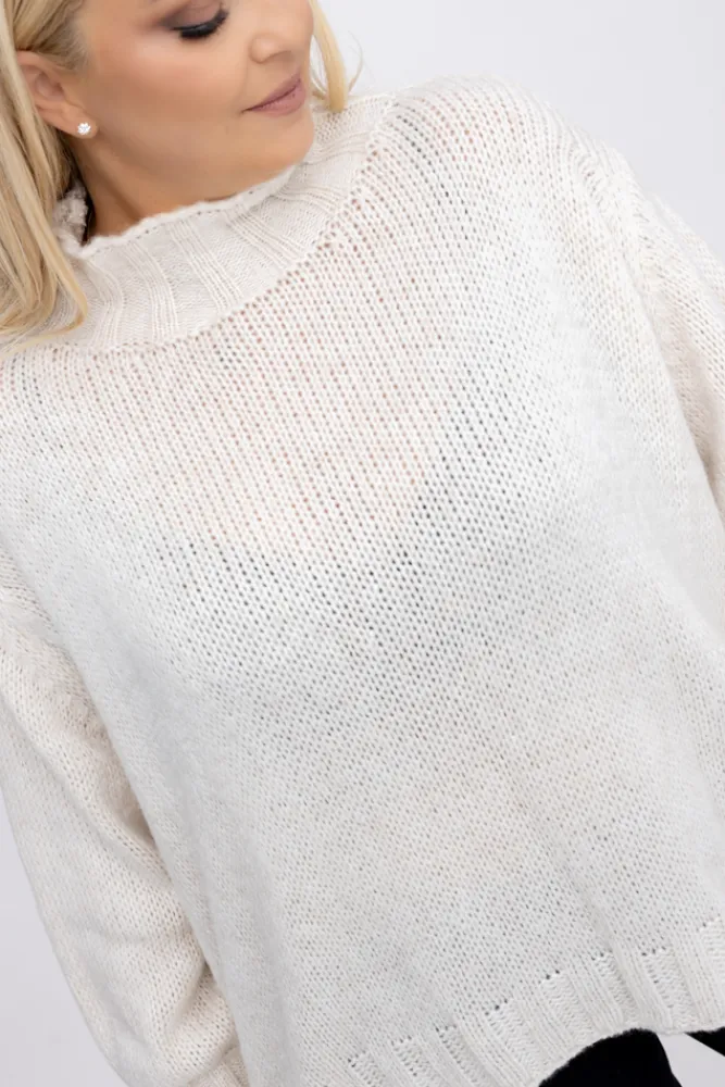 Damskie Włoski Śmietanowy Sweter ROMI