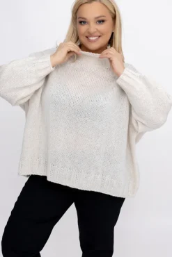 Damskie Włoski Śmietanowy Sweter ROMI
