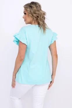 Damskie Polski Miętowa Bluzka BELLO