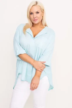 Damskie Polski Miętowa Koszula FOSTI