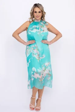 Włoski Miętowa Sukienka LOPEZA