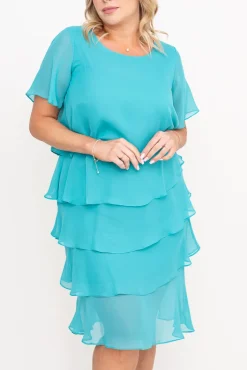 Polski Miętowa Sukienka ORINA