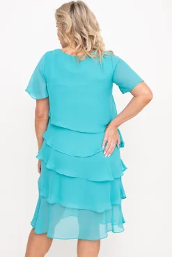 Polski Miętowa Sukienka ORINA