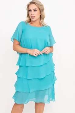 Polski Miętowa Sukienka ORINA