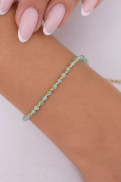 Morska Bransoletka stalowa z koralikami LIVIN