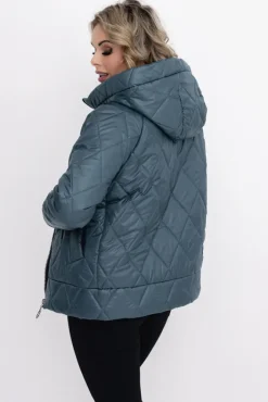 Damskie Polski Morska Kurtka pikowana z kapturem MERMENDI