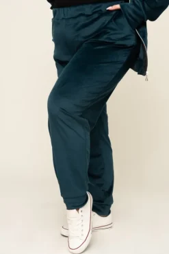 Damskie Polski Morski Komplet Dresowy POLIN Welurowy