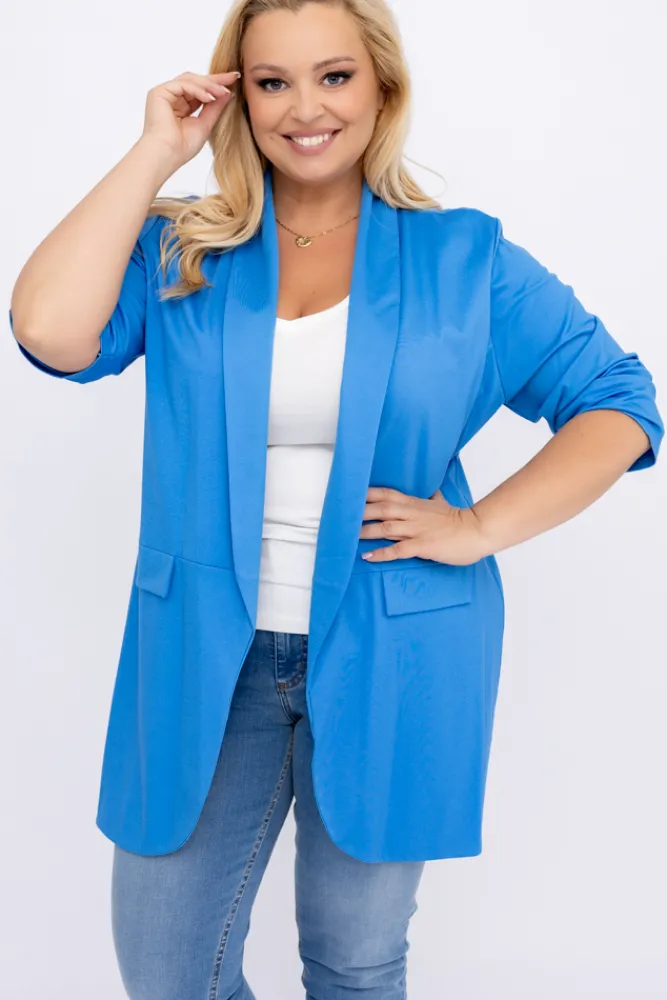 Damskie Polski Niebieska Marynarka CINTA