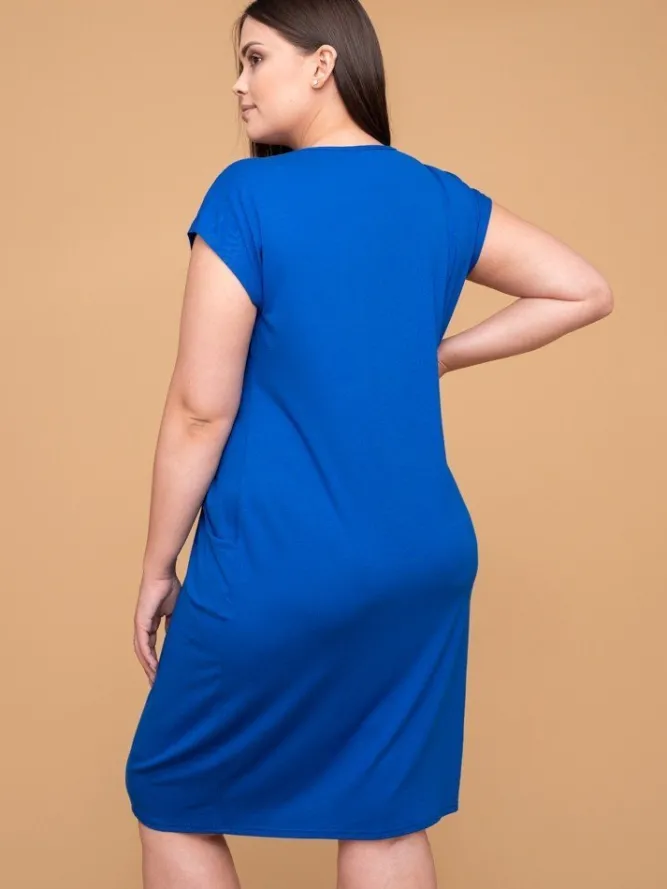 Polski Niebieska Sukienka KAYANO