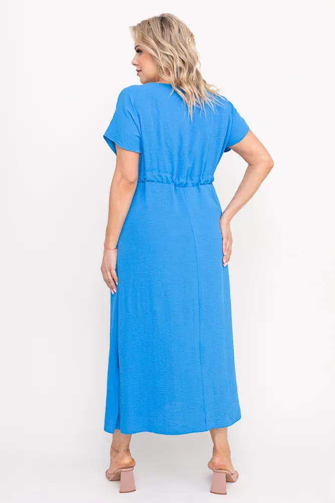 Polski Niebieska Sukienka PIRMENO