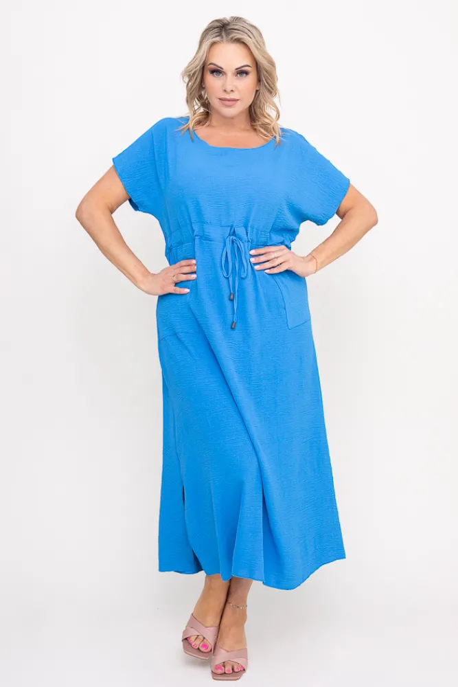 Polski Niebieska Sukienka PIRMENO