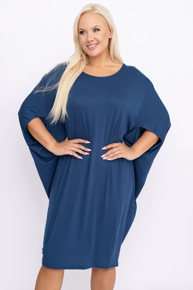 Polski Niebieska Sukienka POLK