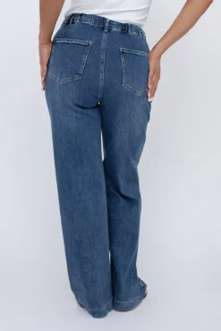Damskie Włoski Niebieskie Spodnie jeansowe LEZINO